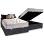 Imagem de Cama Box Baú Casal + Colchão Herval American Molas Maxspring 138x188x76