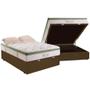 Imagem de Cama Box Baú Casal + Colchão Herval Monte Carlo Molas Ensacadas 138x188x77