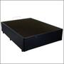 Imagem de Cama Box Baú Casal Colchão Mola Bonnel + Box Sintético Preto 65x138x188