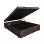 Imagem de Cama Box Baú Casal Colchão Mola Bonnel Prime Coil Detroit + Box Suede 71x138x188