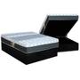 Imagem de Cama Box Baú Casal: Colchão Molas Bonnel Castor System Class One Face + Base CRC Courano Black(138x188)