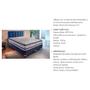Imagem de Cama Box Baú Casal: Colchão Molas Ensacadas Paropas MasterPocket Blue + Base CRC Courano White(138x188)