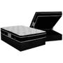 Imagem de Cama Box Baú Casal: Colchão Molas Ortobom Nanolastic Physical Spring + Base CRC Courano Black(138x188)