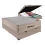 Imagem de Cama Box Baú Casal Colchão Ortobom Airtech SpringPocket