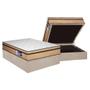 Imagem de Cama Box Baú Casal: Colchão Ortopédico Plumatex D45 Selectus + Base CRC Suede Clean (138x188)