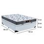 Imagem de Cama Box Baú Casal + Colchão Ortopédico Resistente Pró D28 Colchões 138x188x60 Branco