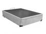 Imagem de Cama Box Baú Casal Conforto Sintético Cinza + Colchão Casal Conforto Espuma D23 Com EPS 20x138x188