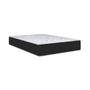 Imagem de Cama Box Baú Casal Conforto Sintético Cinza + Colchão Casal Conforto Espuma D23 Com EPS 20x138x188