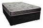 Imagem de Cama Box Baú Casal Resistence Suede Preto + Colchão Casal Resistence Espuma D23  17x138x188