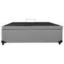 Imagem de Cama Box Baú Casal Sintético Cinza    + Colchão Casal Espuma D33 Com EPS 24x138x188