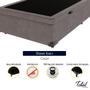 Imagem de Cama Box Baú Casal Suede Cinza
