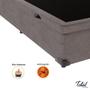 Imagem de Cama Box Baú Casal Suede Cinza