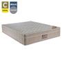 Imagem de Cama Box Baú Casal Suede + Colchão Casal Molas Ensacadas AirTech SpringPocket Ortobom 69x138x188 Bege