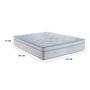 Imagem de Cama Box Baú Casal Tecido Branco Com Colchão 138 Toronto Molas Ensacadas D33 32cm