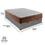 Imagem de Cama Box Baú Cinza e Colchão Anjos Star Pillow In Casal Anjos