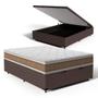 Imagem de Cama Box Baú com Colchão de Espuma D33 Double Face Air Pro Força Anjos Casal 138cm