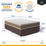 Imagem de Cama Box Baú com Colchão de Espuma D33 Double Face Air Pro Força Anjos Casal 138cm