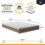 Imagem de Cama Box Baú com Colchão de Espuma D33 Double Face Air Pro Força Anjos Casal 138cm