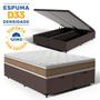 Imagem de Cama Box Baú com Colchão de Espuma D33 Double Face Air Pro Força Anjos Queen 158cm