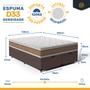 Imagem de Cama Box Baú com Colchão de Espuma D33 Double Face Air Pro Força Anjos Queen 158cm