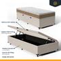 Imagem de Cama Box Baú com Colchão de Espuma D33 Double Face Air Pro Força Anjos Solteiro 88cm