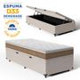 Imagem de Cama Box Baú com Colchão de Espuma D33 Double Face Air Pro Força Anjos Solteiro 88cm