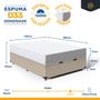 Imagem de Cama Box Báu com Colchão de Espuma D33 Enrolado ConfortLuck Casal 138cm