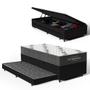 Imagem de Cama Box Baú com Colchão de Espuma D33 Ortobom Airtech 100 + Auxiliar Unique Solteiro 88cm