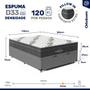 Imagem de Cama Box Baú com Colchão de Espuma D33 Ortobom Airtech Ortopillow 100 Casal 138cm
