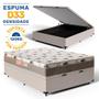 Imagem de Cama Box Baú com Colchão de Espuma D33 Ortopédico Pillow In Luna Casal 138cm