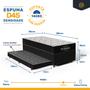 Imagem de Cama Box Baú com Colchão de Espuma D45 Ortobom Airtech 150 + Auxiliar Unique Solteiro 88cm