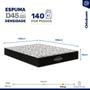 Imagem de Cama Box Baú com Colchão de Espuma D45 Ortobom Airtech 150 D45 Casal 138cm