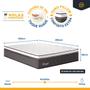 Imagem de Cama Box Baú com Colchão de Molas Ensacadas Euro Pillow Ultragel Luxo Super King 193cm