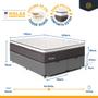 Imagem de Cama Box Baú com Colchão de Molas Ensacadas Euro Pillow Ultragel Luxo Super King 193cm
