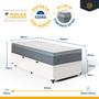 Imagem de Cama Box Baú com Colchão de Molas Ensacadas Pillow In Elite Solteiro 88cm
