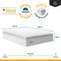Imagem de Cama Box Baú com Colchão de Molas Ensacadas Pillow Top Flora Queen 158cm