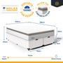 Imagem de Cama Box Baú com Colchão de Molas Ensacadas Pillow Top Neve Queen 158cm