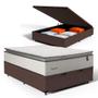 Imagem de Cama Box Baú com Colchão de Molas Ensacadas Pillow Top Supreme Lux Casal 138cm