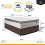Imagem de Cama Box Baú com Colchão de Molas Ensacadas Pillow Top Supreme Lux Casal 138cm