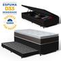 Imagem de Cama Box Baú com Colchão Espuma D33 Com Pillow Top Nivus + Auxiliar Unique Solteiro 88cm