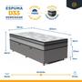 Imagem de Cama Box Baú com Colchão Espuma D33 Pillow In Anjos Ortosleep Solteiro King 96x203x60cm