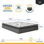 Imagem de Cama Box Báu com Colchão Resistence Espuma D33 Pillow Top Queen 158cm