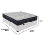 Imagem de Cama Box Baú e Colchão Airtech 150 Espuma D45 Casal Ortobom