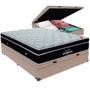Imagem de Cama Box Baú e Colchão Elegant Molas Ensacadas Casal Ortobom