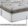 Imagem de Cama Box Baú Herval King Imperatore, 80x193x203 cm, Molas Ensacadas, Branco