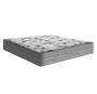Imagem de Cama Box Baú King 193 Bipartido Tecido Sintético Branco Com Colchão de Molas Ensacadas Evolution - Probel - 72x128x188