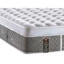 Imagem de Cama Box Baú King: Colchão Molas Castor Pocket Light Stress Oxygen New Plush + Base CRC Suede Gray(193x203)