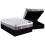 Imagem de Cama Box Baú King: Colchão Molas Ensacadas Castor Pocket Light Stress Oxygen New Plush + Base CRC Courano Black(193x203)