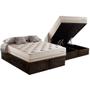 Imagem de Cama Box Baú King: Colchão Molas Herval Maxspring Scotland + Base CRC Suede Brown(193x203)