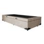 Imagem de Cama Box Baú Luxo Blindado Solteirão AColchoes Suede Bege 49x96x203